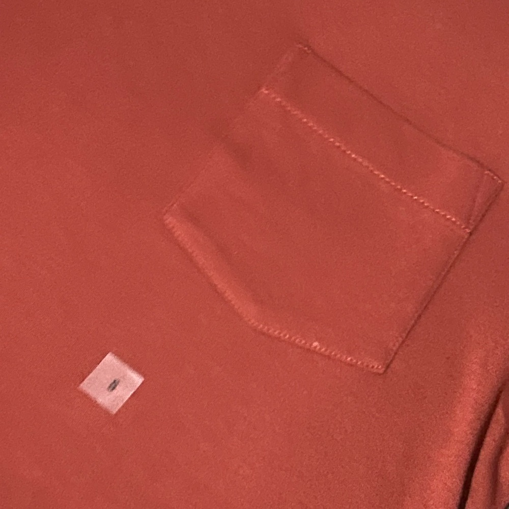 Express Pointelle Cotton Pocket T-Shirt Small - Picture 3 of 4